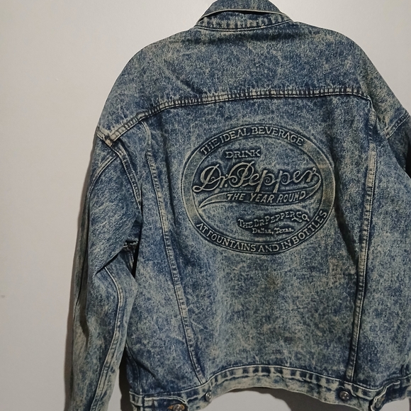 Dr. Pepper Unbranded Vintage Mens Jean Jacket. Size Large - Picture 9 of 13